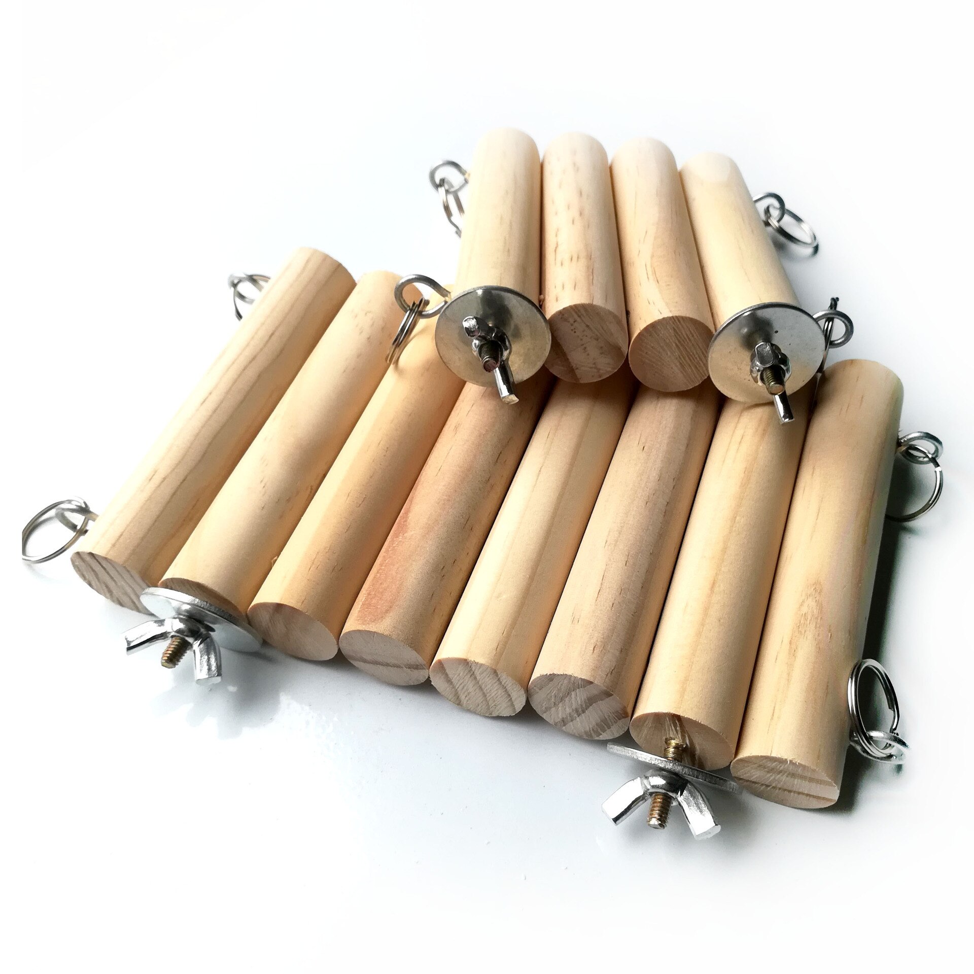 bird parrot pet wooden cage accessories toys logs perched bird cage pet toys