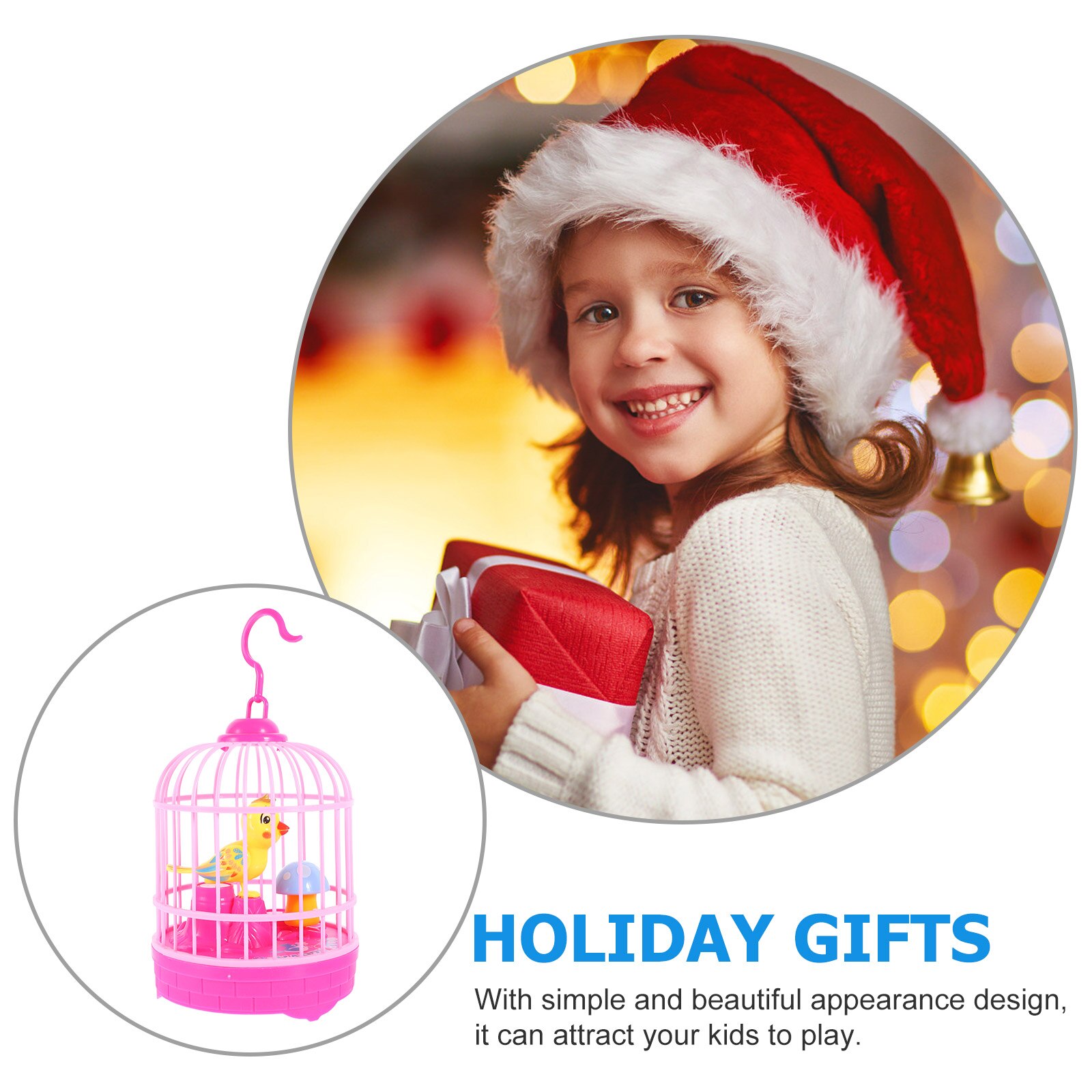 1 Set Interaction Light Artificial Bird Singing Bird Voice Control Bird Plaything