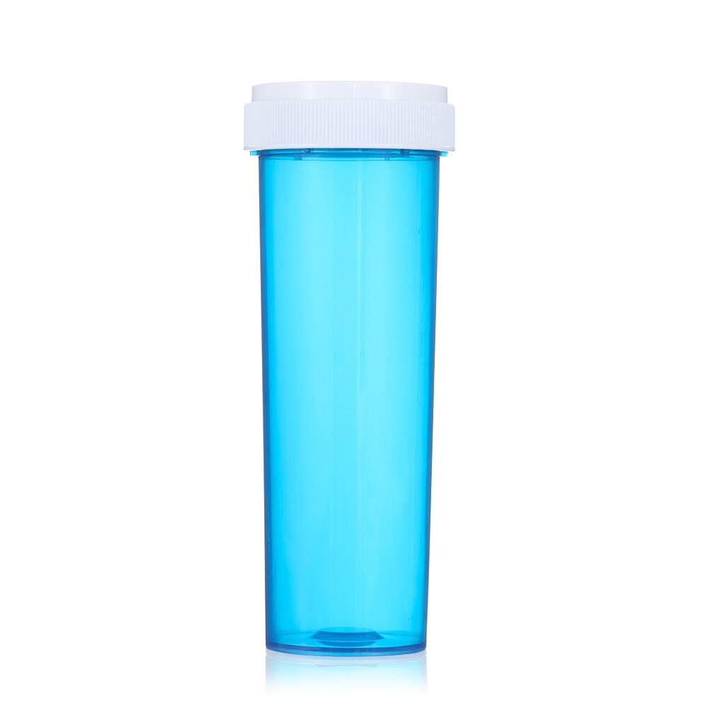 Paquete de pestañas postizas multicolores de , caja con forma de píldora a la , pestañas a rayas, cajas de plástico, estuche vacío, 1 unidad: Blue