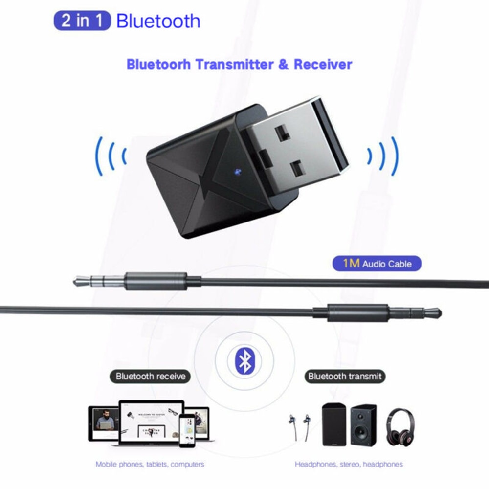 KN320 Bluetooth Transceiver Accessoires Dongle Zender Stereo 3.5Mm