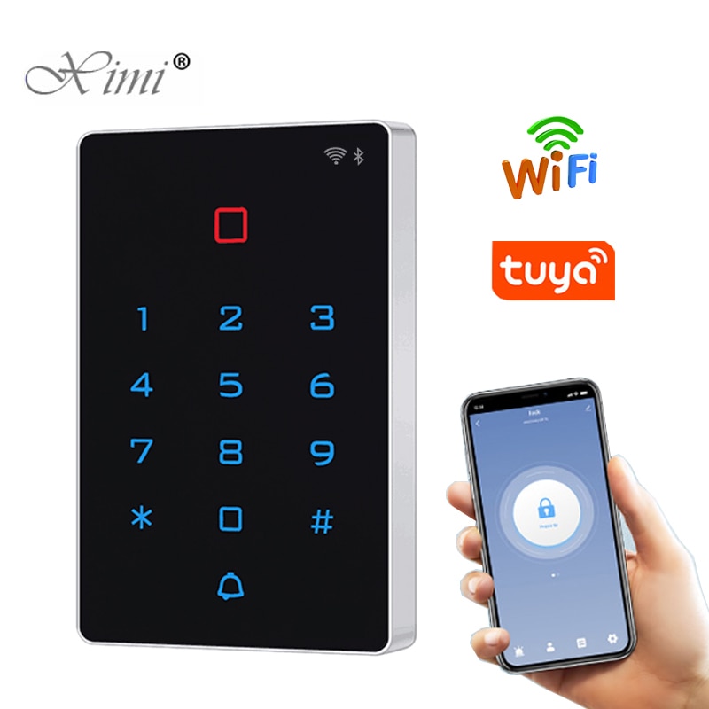 WIFI Tuya Smart Door Lock IP68 Waterproof Door Access Control System T12 Standalone Keypad RFID IC Card Door Access Controller