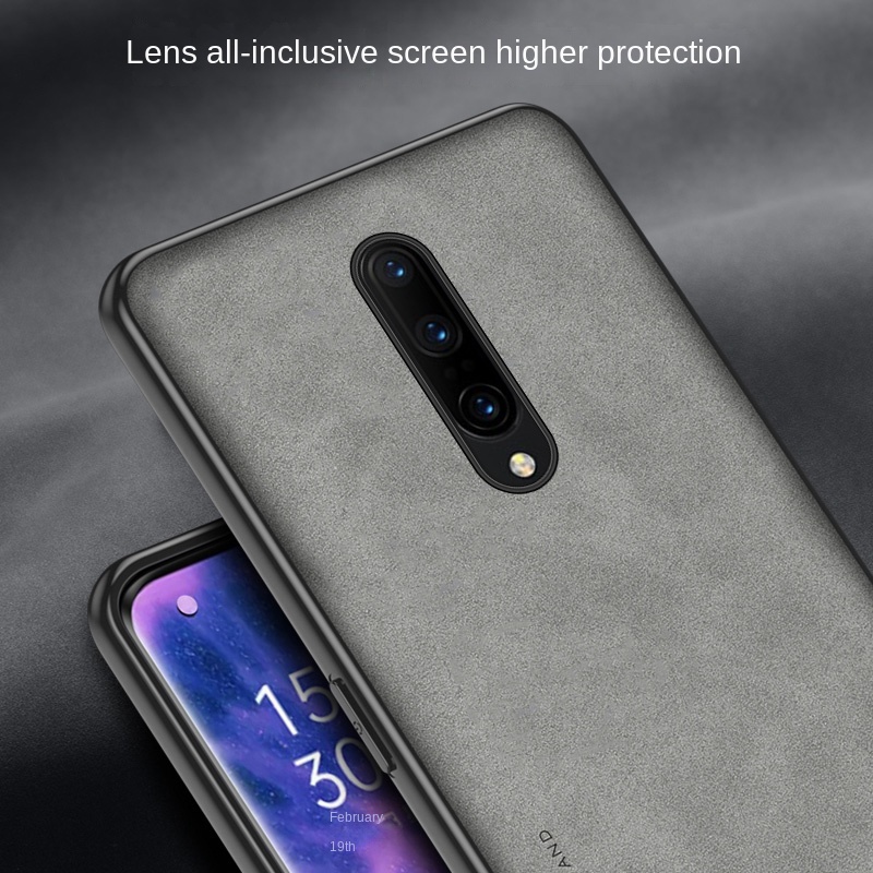 OnePlus 7 Pro GM1911 GM1913 Case PU lederen oppervlak harde pc achterkant schokbestendig telefoonhoesje voor Oneplus 7 Pro GM1917 GM1910