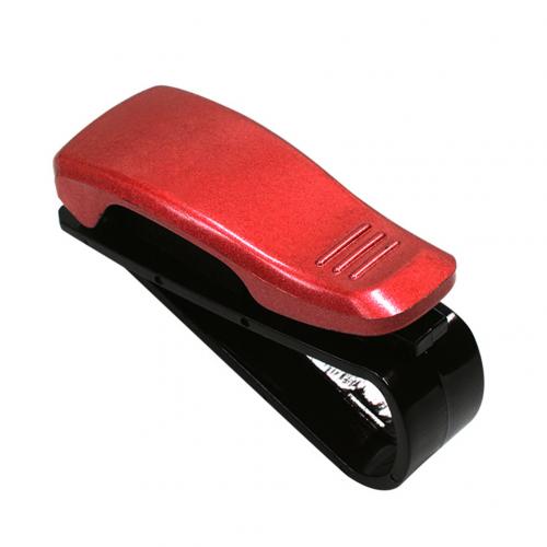 Zonneklep Bril Gevallen Zonnebril Brillen Houder Draagbare Auto Fastener Clip Decoratie Auto Ornament Interieur Accessoires: Rood