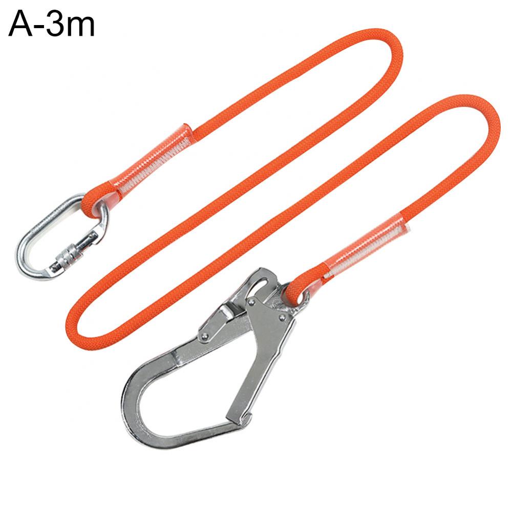 Outdoor Safe Construction Working Harness Belt Safety Lanyard Fall Protection Rope: A 3m