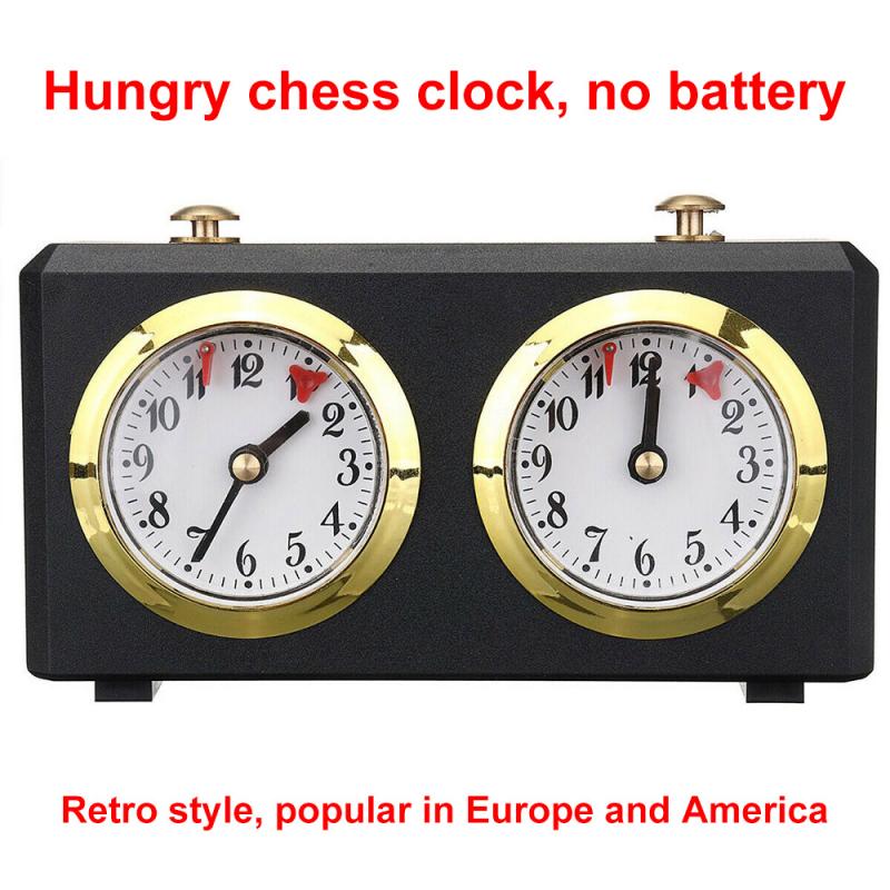 International Checkers & Chess Retro Analog Chess Clock Board Game Accessories Windup Chess Clock Timer Competition Chess Set