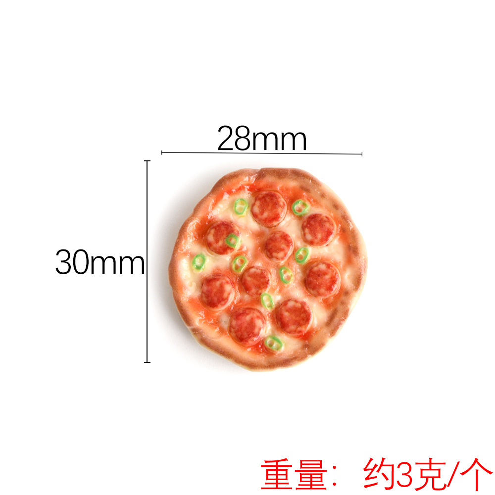 3 stks/set Poppenhuis Miniatuur Voedsel Fruit Kaas Pizza Model Voor Blyth OB11 Pop Accessoires: Marineblauw