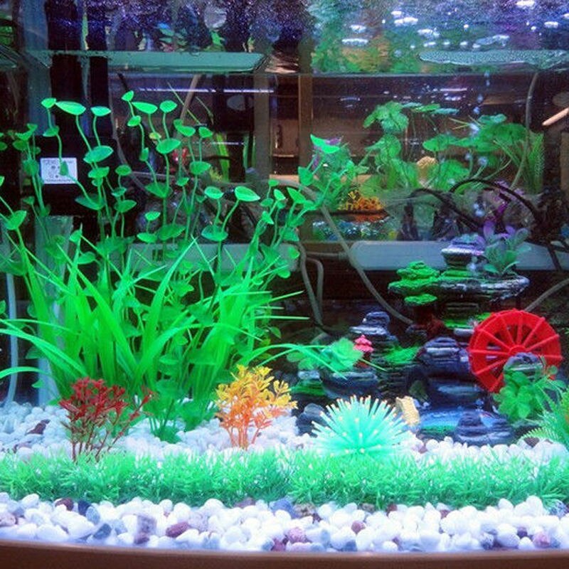 Gesimuleerde Zee-egel Silicone Aquarium Fish Tank Kunstmatige Coral Plant Onderwater Ornament Decor