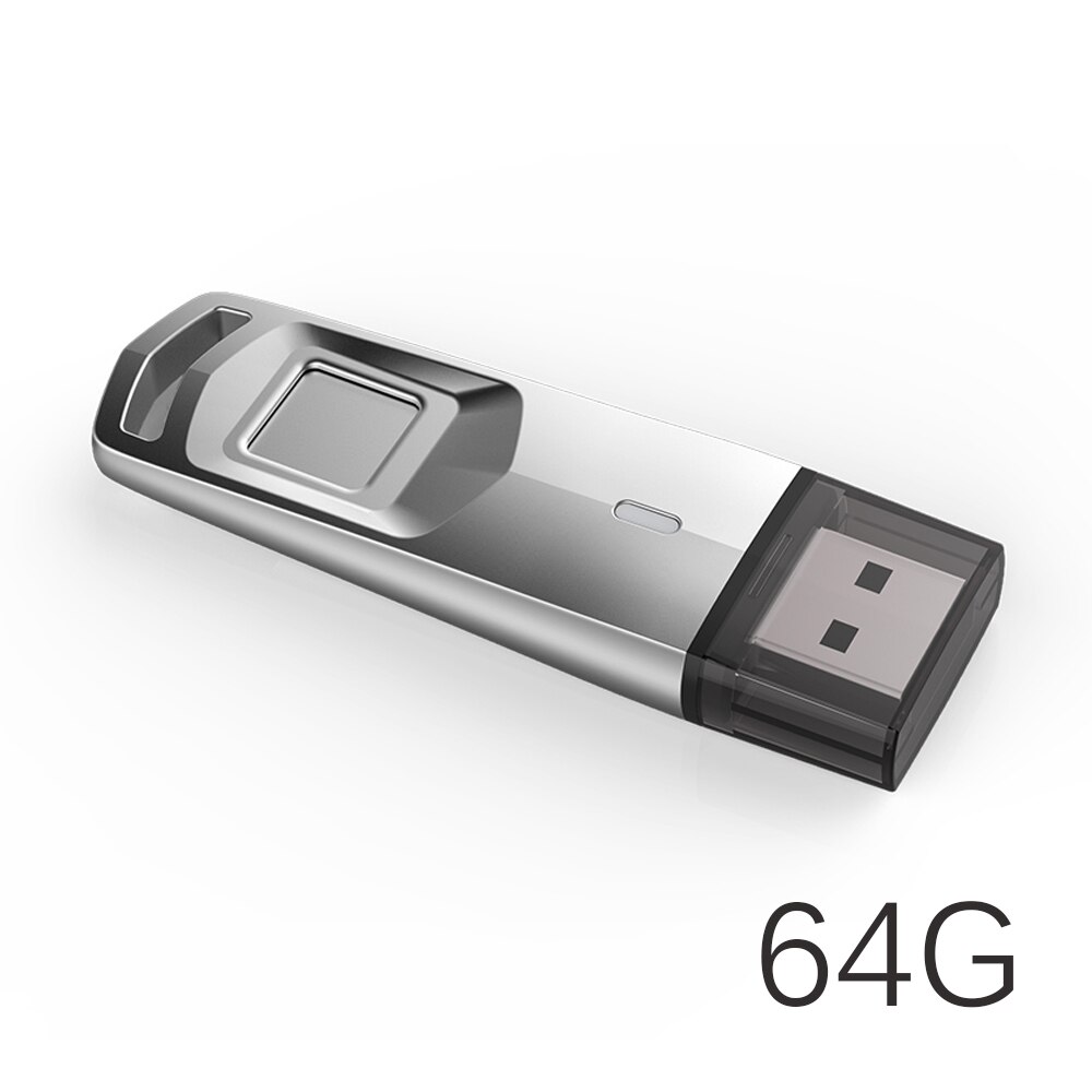 64GB 32GB Fingerprint Lock U Disk USB Flash Drive Pen-Drive Encrypted U Disk USB 3.0 Stick Confidentiality For Laptop Desktop: 64G