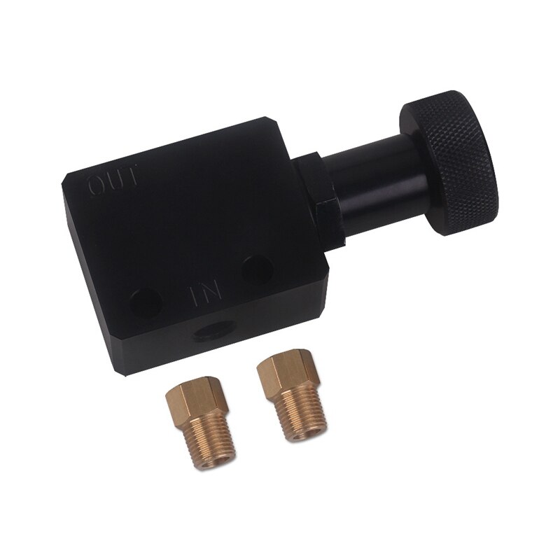 Universal Black Adjustable in Line Brake Proportioning Valve Brake Bias Proportioning Valve Pressure Regulator