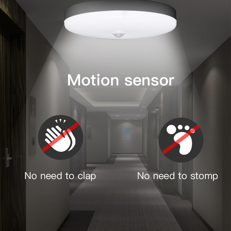 E27 Lamp With Motion Sensor Night Light LED Bulb PIR Sensor Auto On Off 12W 18W Ceiling Light Stair Hallways Home Night Lamp