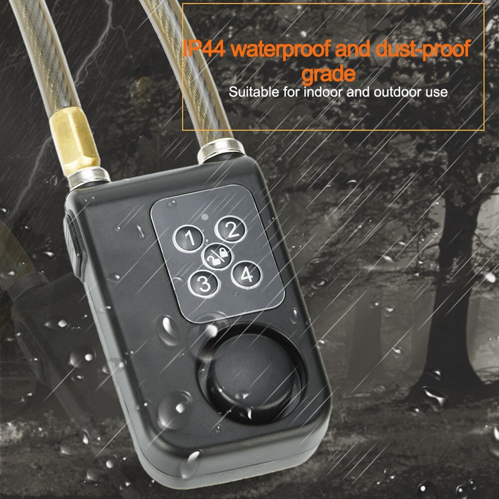 Y787R Bike Lock Anti-Theft Security Wireless Remote Control Alarm Lock Electric Motorcycle Code Chain Lock