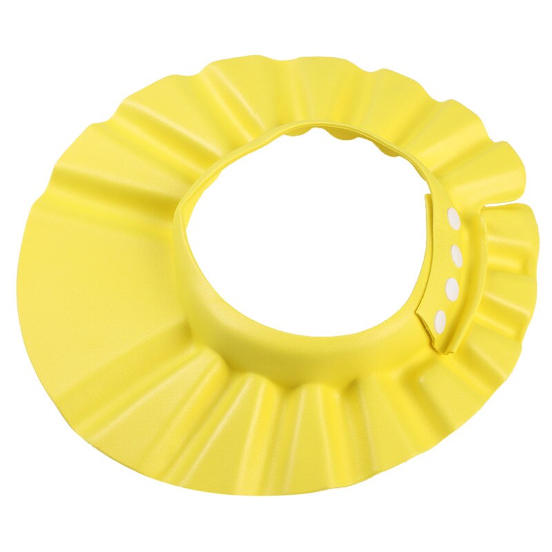 Newborn Baby Kids Soft & Adjustable Toddlers Hair Wash Washing Cap Hat Shampoo Bath Bathing Shower Safety Protecting Shield Baby: Yellow