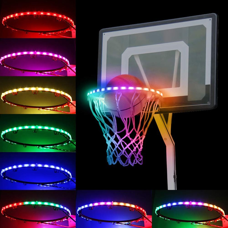 Led Panier Basketbal Hoepel Solar Light Strip Mand Hoepel Velg Tafel Basketbal Hoepel Licht Strip Basketbal Mand Met Verlichting