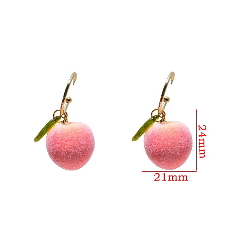 10 Stuks Sweet Leuke Roze Perzik Groene Bladeren Hanger Bedels Voor Diy Maken Ketting Oorbellen Sieraden Accessoires Mode