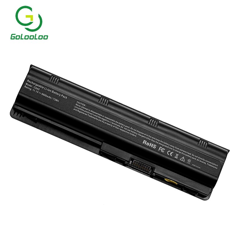 Golooloo 6 celler laptop batteri för hp notebook  pc 593553-001 för pavilion  g4 g6 g32 cq42 mu06 593562-001 dm4 dv6 mu09 hstnn -lb0w