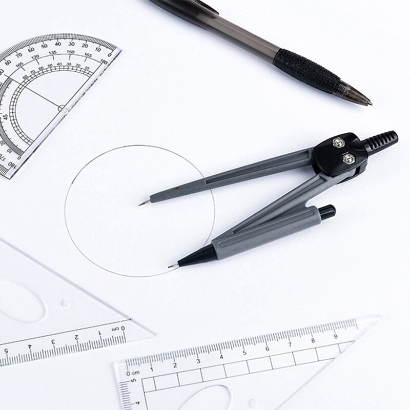 8 Pcs/set Maths Painting Examination Set Compasses Ruler Geometry Protractor Math Drawing Set Student Stationery