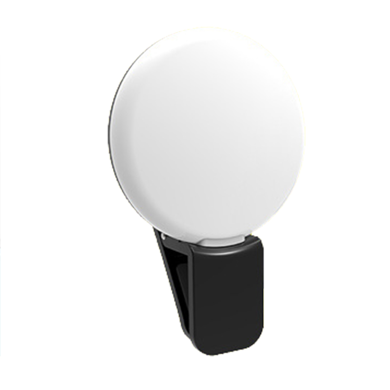 Anneau lumineux LED universel pour selfie de téléphone portable, lampe à clip Shoous, lampe pour appareil photo, photographie et vidéo, 1PC: Rose