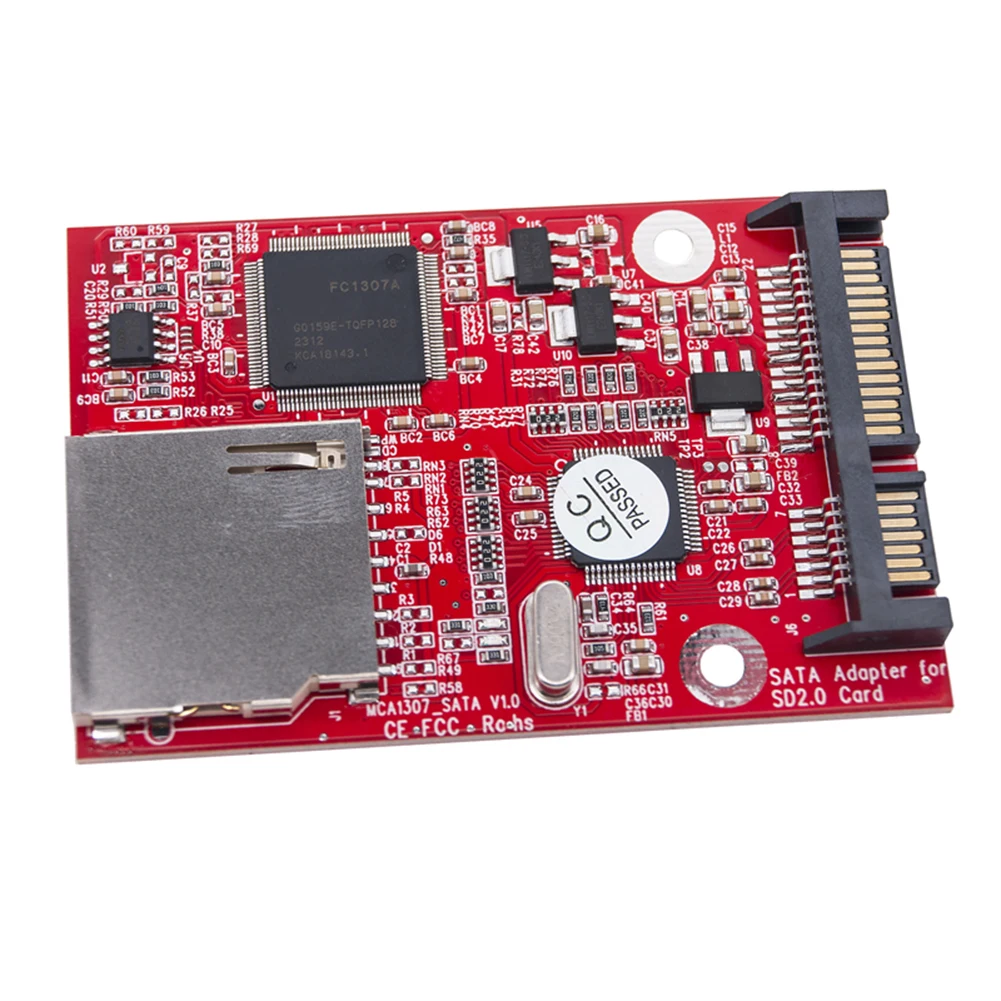 Adaptador SD SATA de 2,5 pulgadas, convertidor SSD de 15 pines + 7 pines, adaptador de conversión Digital compatible con 128GB GEN1 GEN2 para ordenador portátil y tableta