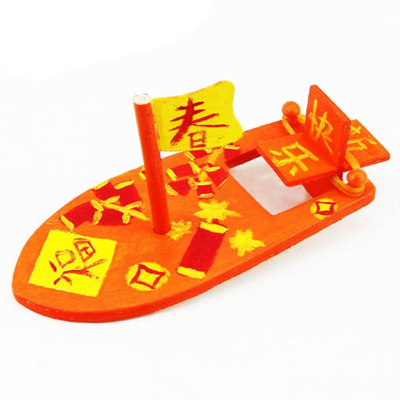 DIY Kits Wooden Sailboat Ship Model Painting Educational Children Kids kindergarten Decoration