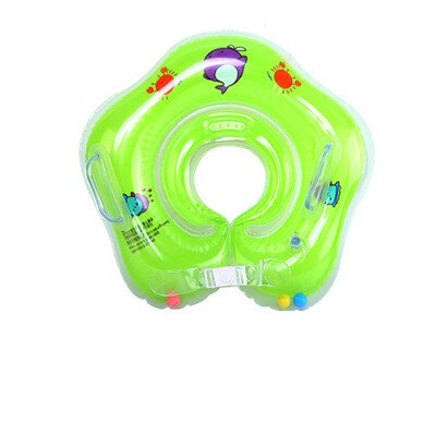 Summer Inflatable Baby Cute Swimming Rings For 0-3 Years Old Kids Bathing Circle Swimming Pool Accessories Pool Rafts Inflatable: Green
