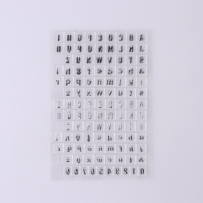 1 Stuk Rubber Stempel Engels Alfabet Serie Siliconen Stempel Diy Briefpapier Speelgoed