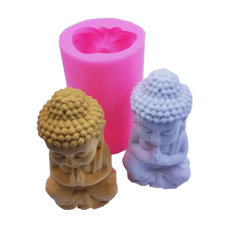 Twee Maten Van Shakyamuni Beton Mal Geschikt Voor Epoxyhars Cement Ornamenten Gips Klei Boeddha Siliconen Mal