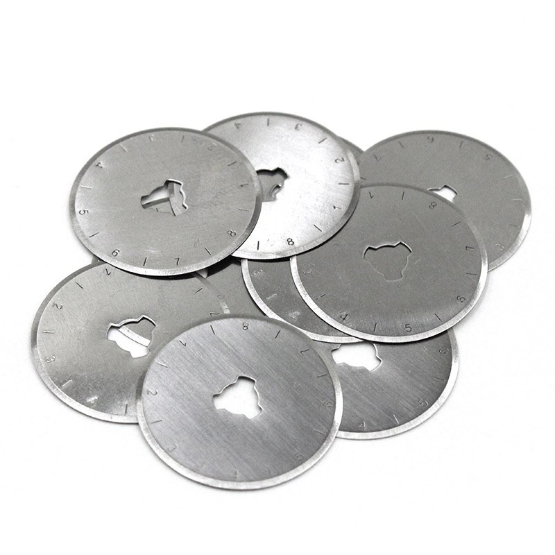 Cortador rotativo de 28mm, 45mm, hoja de corte Circular, rueda de rodillo de retazos, cuchillo redondo, tela de cuero, cortador artesanal, accesorios de costura DIY