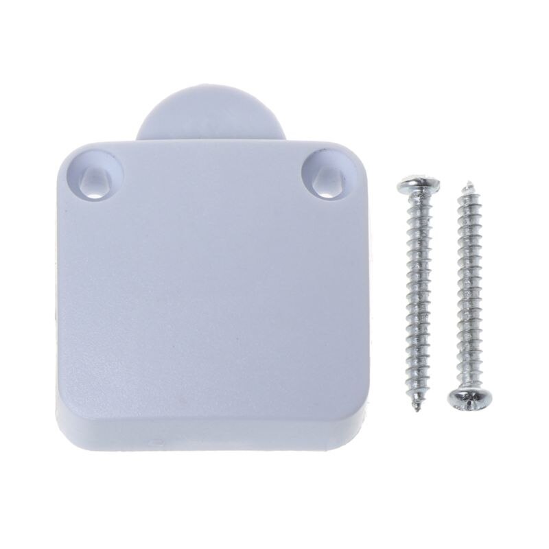 202A Self-resetting Normally Close Door Switch Wardrobe Door Cupboard Sliding Door Switch White/Black: White