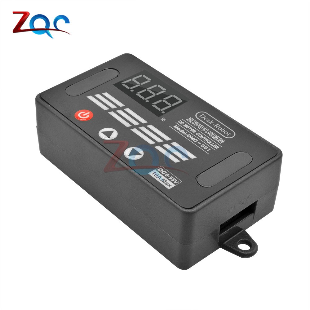 Dc8v-55v 10a dc pwm motorhastighedsregulator led digital kontakt accelerere decelerere sluk permanent hukommelse 12v 24v 36v 48v