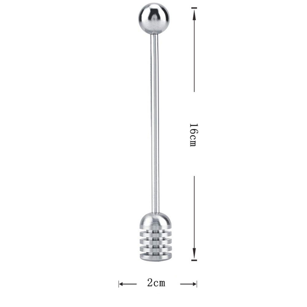 Lange Steel Rvs Honing Dipper Lepels Honing Mengen Stok Vloeistof Juicer Mixer Keuken Gereedschap Koffie Melk Thee Roeren