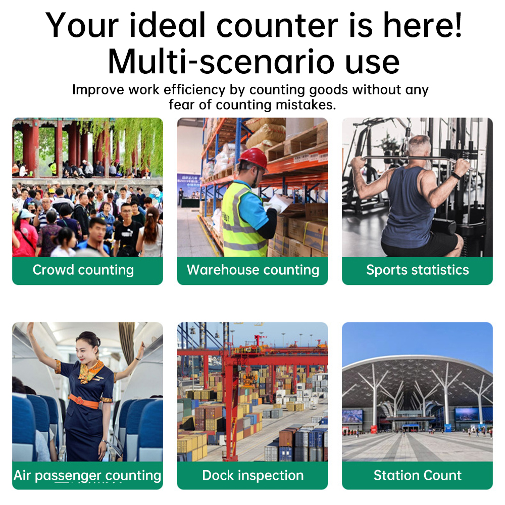 Metal Handle Tally Counter 4 Digit Number Count Clicker, Mechanical Counters Clickers Pitch Counter for Coaching, Fishing, Golf