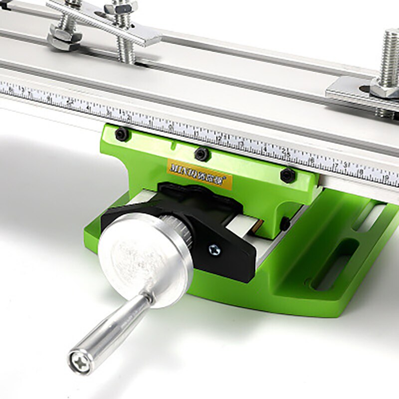 Multi-functional Mini Milling Machine Work Table Vise Portable Compound Bench X-Y 2 Axis Adjustive Cross Slide Table