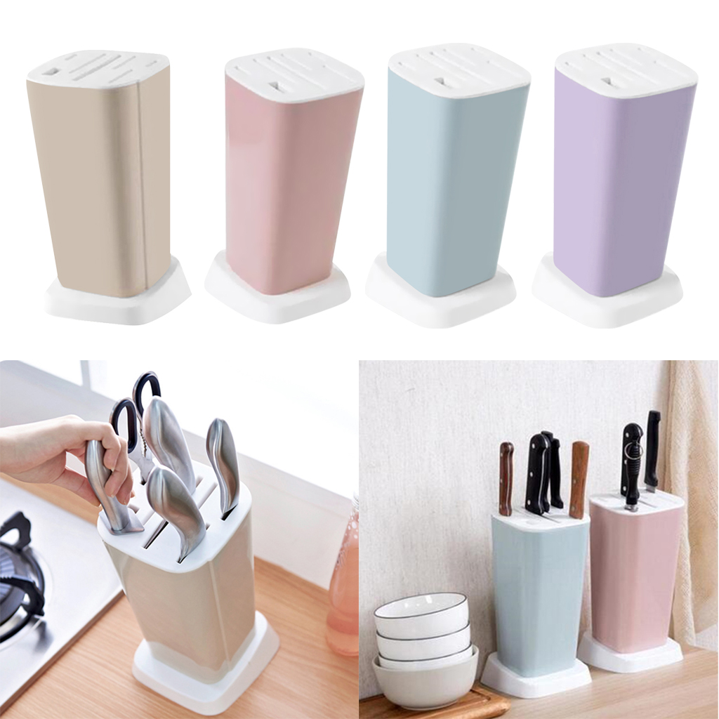 Kitchen Knives Holder Plastic Kitchen Block Dock Drying Rack for Fruit Knife/Kitchen Knives/ Kitchen Scissors