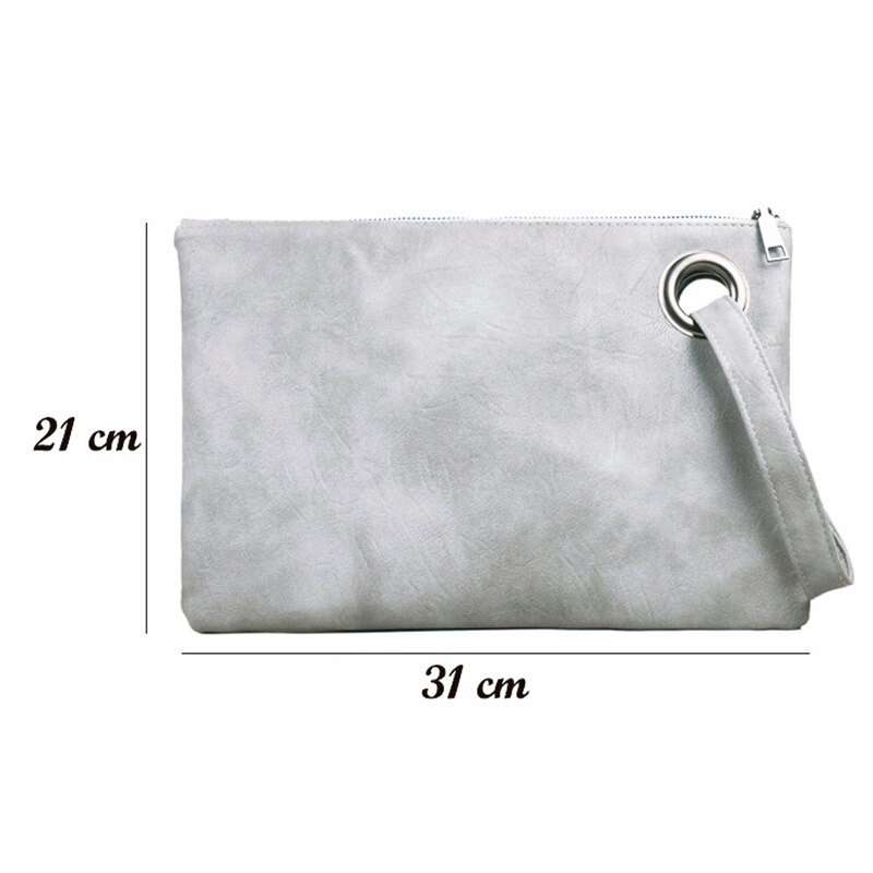 Solid Handtas Vrouwen Clutch Bag Leer Vrouwen Envelop Tas Rits Avondtasje Vrouwelijke Koppelingen Handtas Torebki Damskie