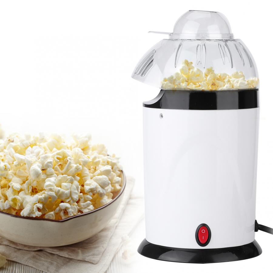 Husholdnings mini elektrisk blåser automatisk popcorn popper popcorn maker eu støpsel 220-240v hvit verktøy