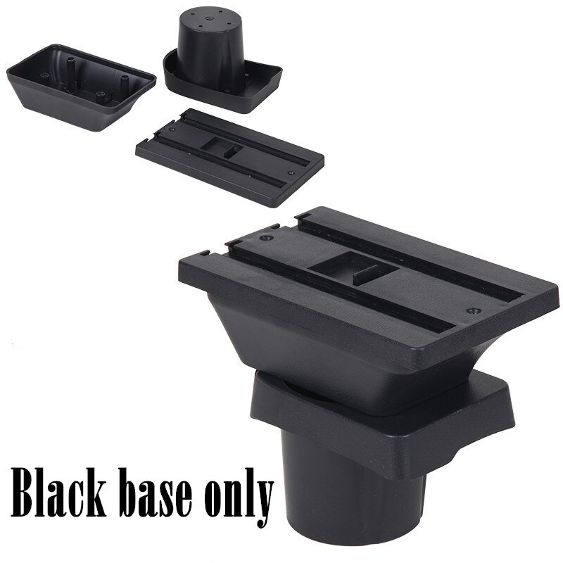 For Dacia Sandero armrest box central Store content Storage box Dacia stepway armrest box with cup holder ashtray 9USB interface: Black base only