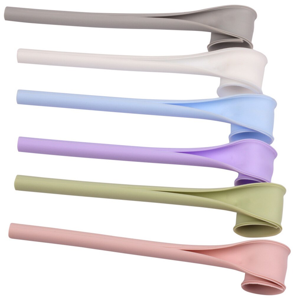 6pcs/set Reusable Washable Opening with One Click Home Straw Silicone Tableware Straw for Travel