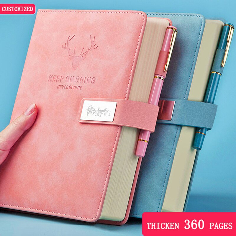 360 Pages Super Thick Wax Sense Leather B5 Journal Notebook Daily Business Office Work Notebooks Notepad Diary School Suppli