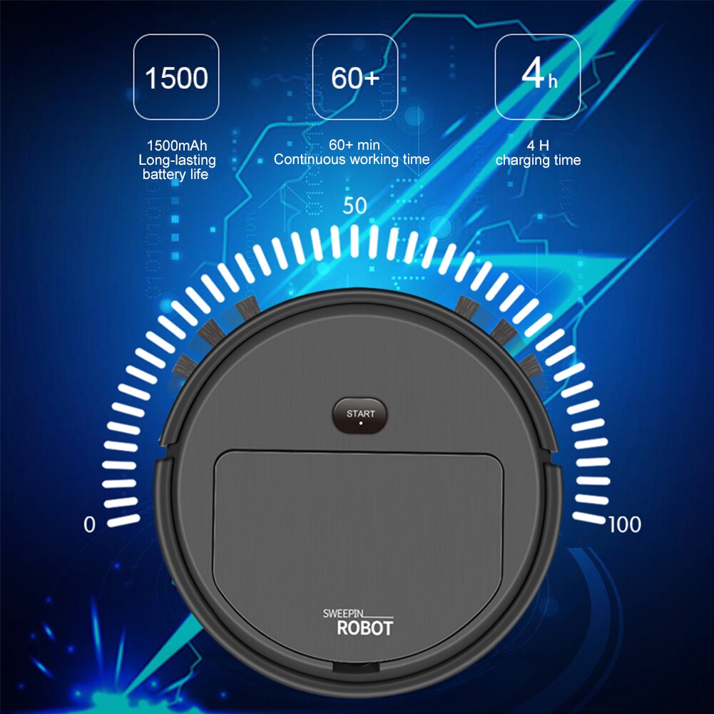 Smart Robot Vacuum Cleaner Automatic Vacuum Cleaners Auto Robot Cleaner Strong Suction Quiet Mini Cleaning Robot