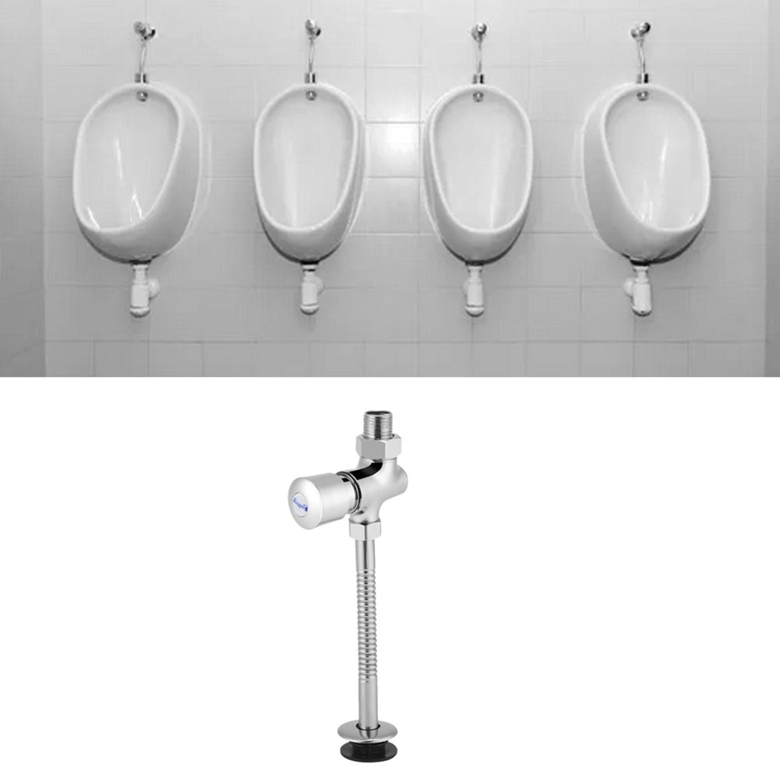 Baderoms urinalventil toalett urinalventil toalett urinal spyleventil knapptype manuell forsinkelse automatisk avstengning urinalventil