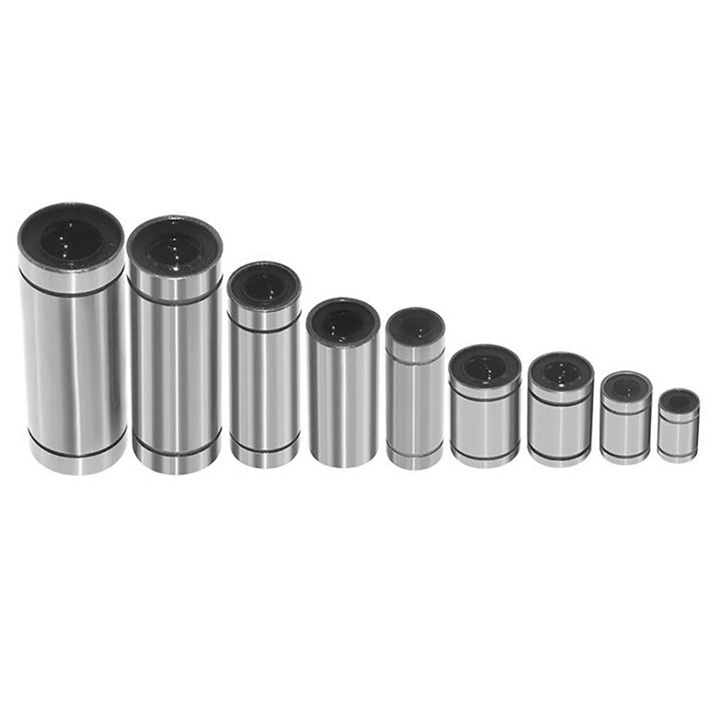 12pcs/Lot LM8UU Linear Bearings LM10UU LM12UU LM16UU Linear Bushing 8mm For CNC Rod Linear Rail Shaft Aluminum Parts