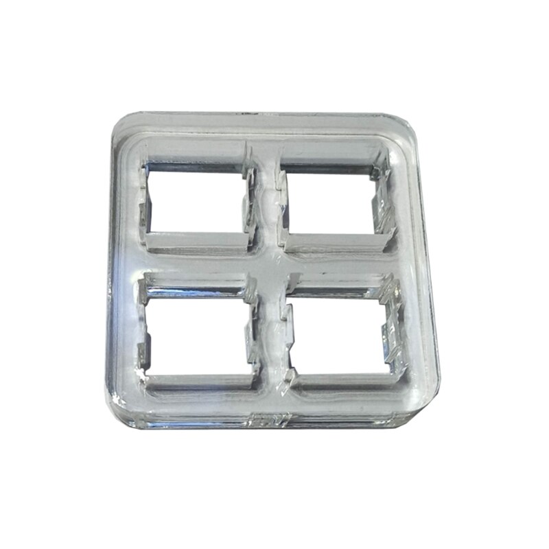 Switch Tester Base Transparent Acrylic Plate for cherry MX Switch Storage Display Board Tester Base Y4QD: 4 holes