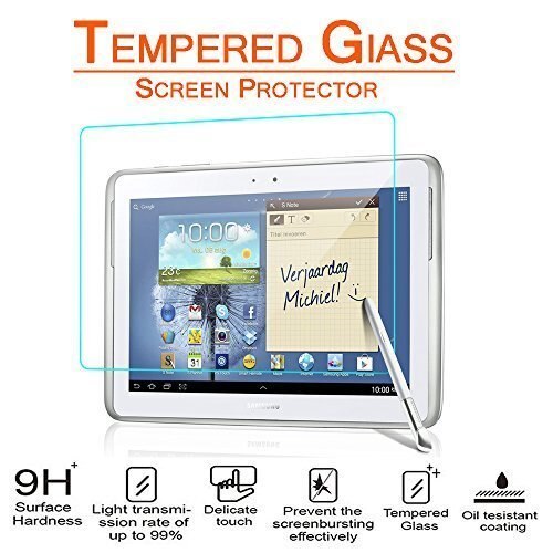 Cubierta de funda para Samsung Galaxy Tab 2 10,1 GT-P5100 P5110 P7500 P7510 giratoria de 360 grados Tablet Funda de cuero PU Tab2 de vidrio 10,1: Glass Not Free Gift