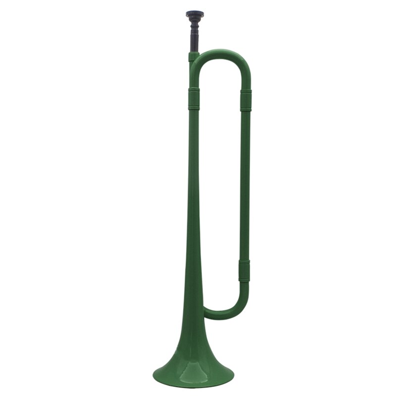 Plasttrumpet - bekvämt ergonomiskt grepp - bb autentiskt ljud för student- och nybörjare abs konstruktion: Grön