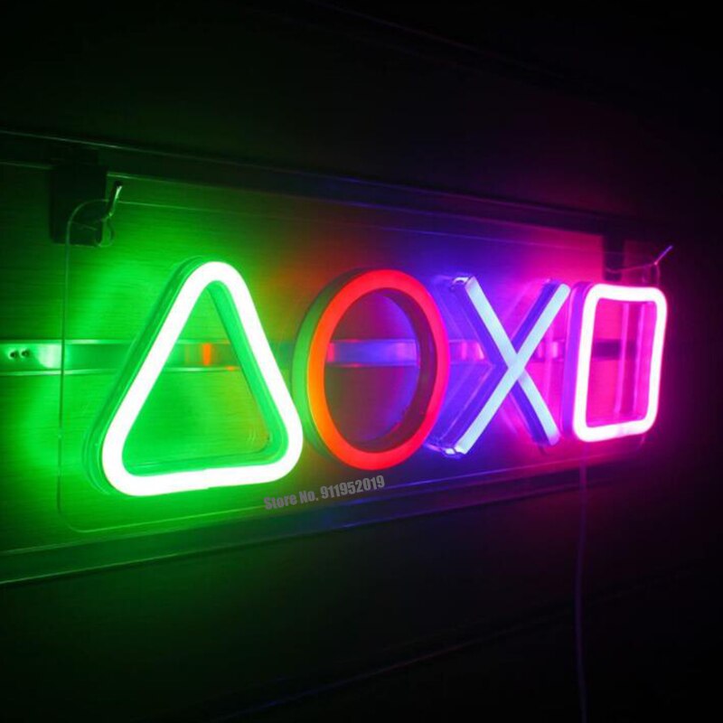 Led Kleurrijke Neon Sign Licht Popsicle Gitaar Neon Borden Hustle Bar Night Lamp Home Muur Light Party Wedding Decor Kids kamer: RGB