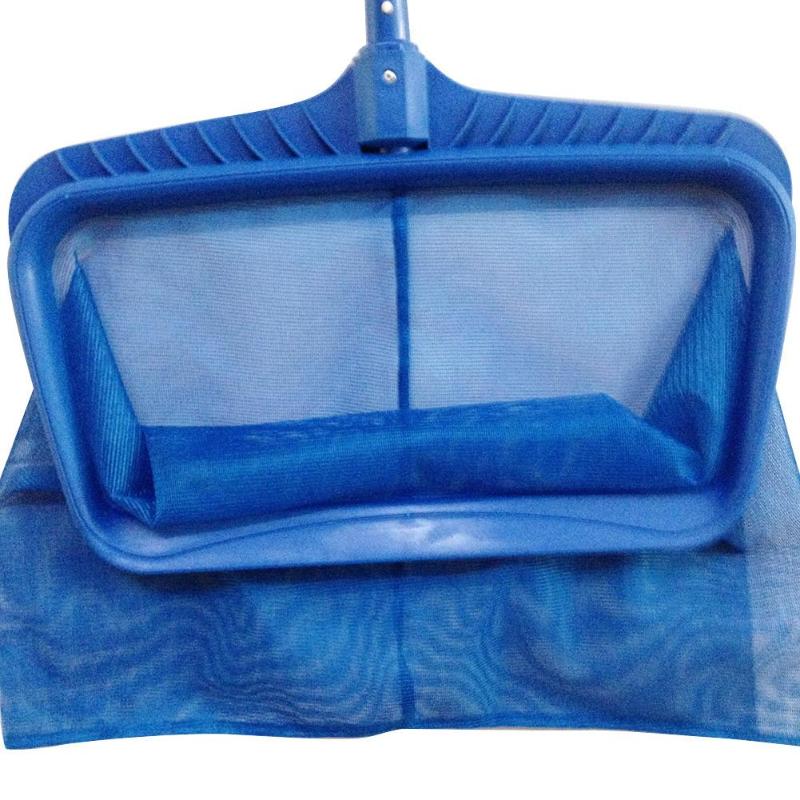 Swimming Pools Skimmer Net Rubbish Cleaning Rake Leaf Mesh Deep Bag Net