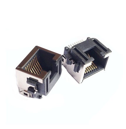 RJ45 sinking board patch RJ45 network socket female seat sinking board patch horizontal H=8.6