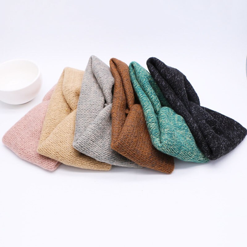 Warme Gestrickte Baby Mädchen Stirnband Winter Weiche freundlicher freundlicher Turban Haarband Stirnbänder Für Mädchen Haarband Baby Haar Zubehör