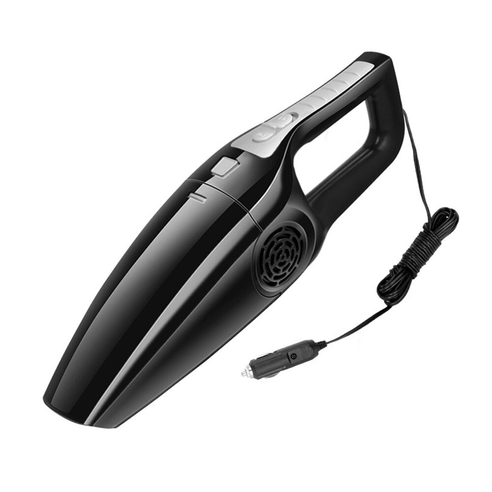 Car Vacuum Cleaner 12V 120W Suction Wet & Dry Use Wired Handheld Cord Portable Vacuum Auto Electrical Appliances Car Cleaner: Black