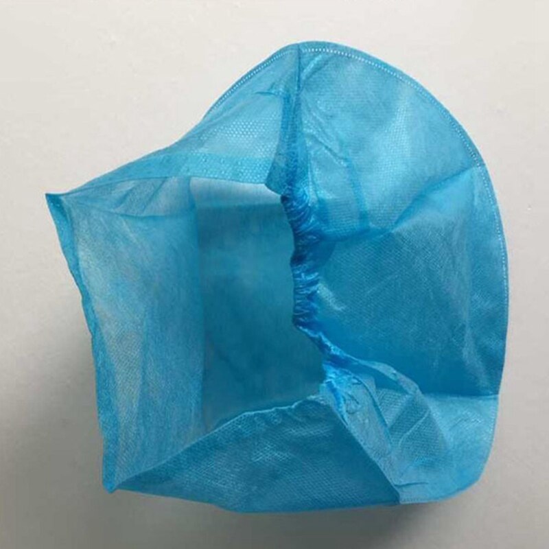 20 stk engangs badehætte bouffant caps vandtæt hår turban hat sygeplejerske støvtætte arbejdshatte voksen blå non-woven hovedbetræk